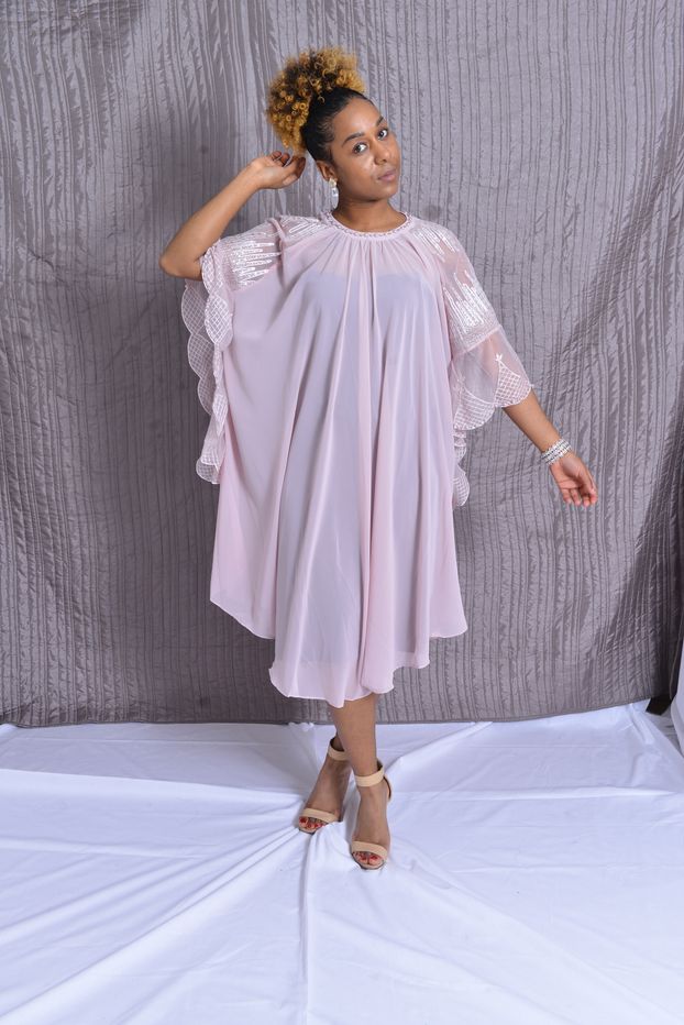 French Lace Pink Dress 002/DPK